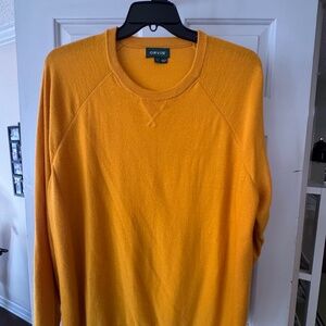 Orvis Men's Crewneck Sweater Gold Men's Size L